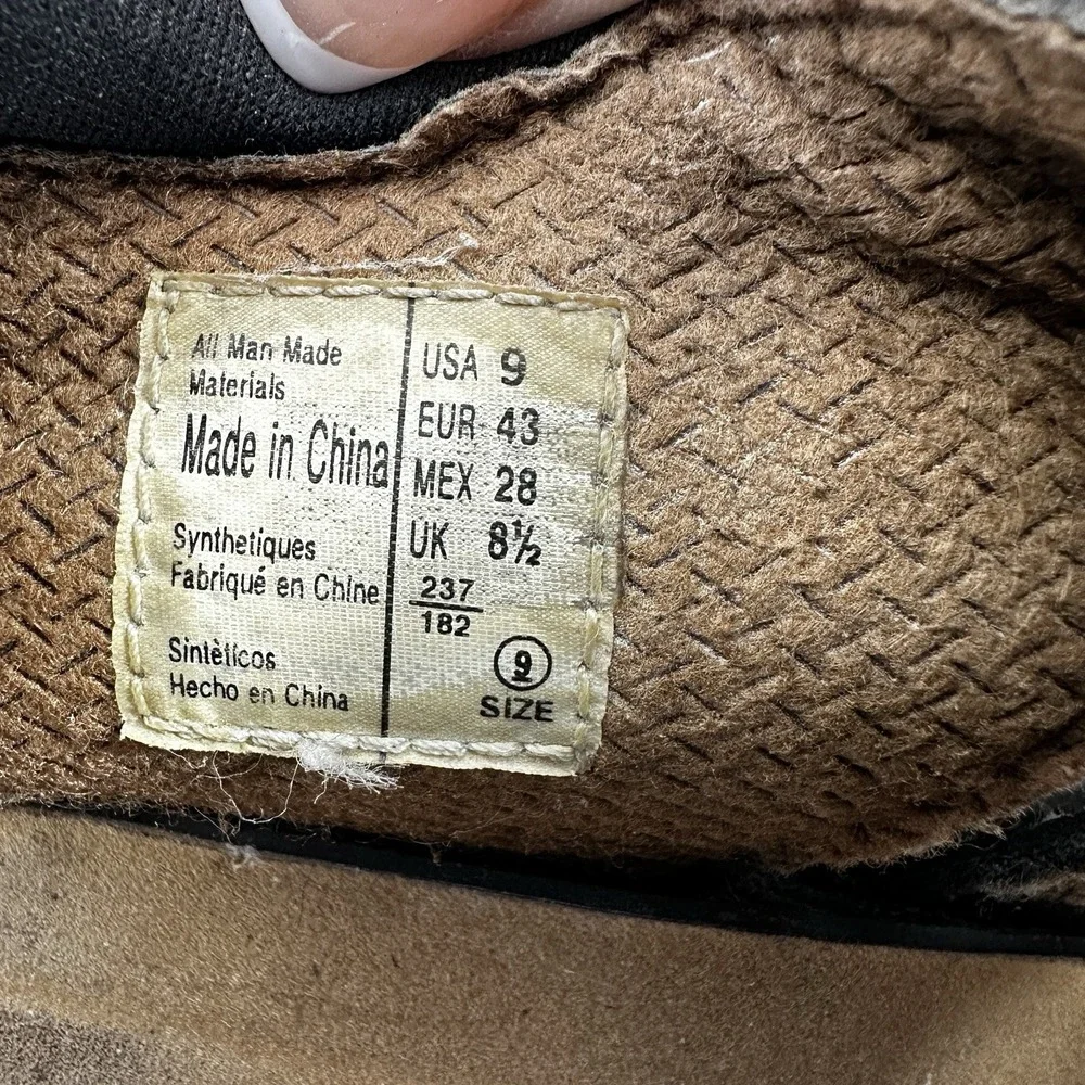 Wolfe Island Men's Comfort Sandals Brown Hook & Loop Adjustable Size 9 Casual